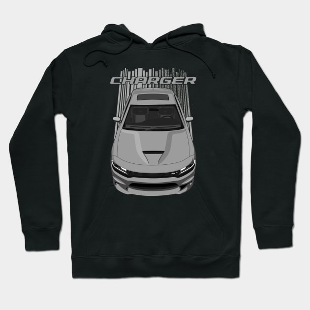 Charger - Grey Hoodie by V8social